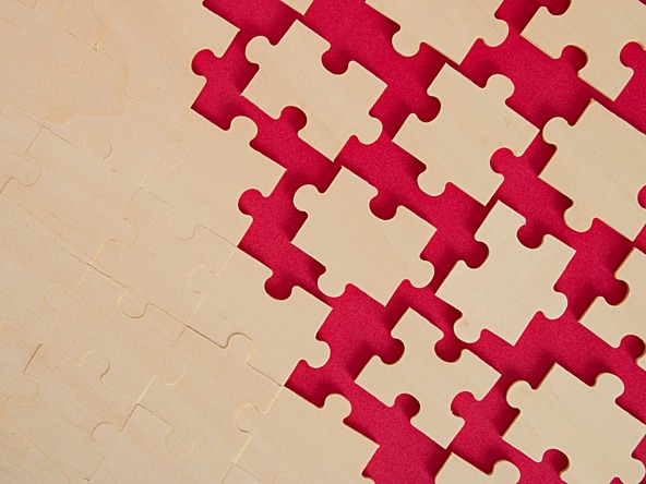 Jigsaw symbolising a merger of two entities